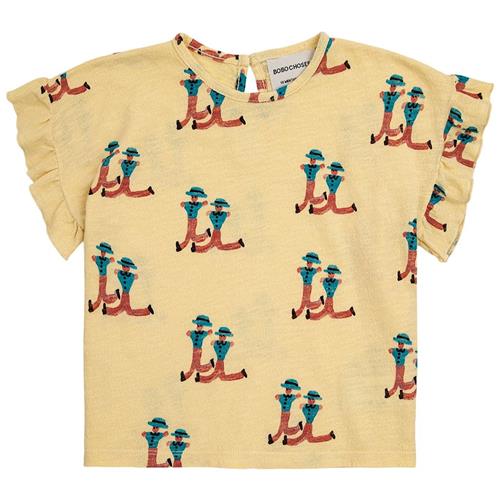 Bobo Choses Dancing Giants Baby T-shirt Gul 6 Months  Gul  6 måneder  Piger