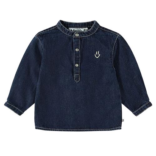 Molo Enoz Skjorte Oceanic Denim 68 cm  Marineblå  68 cm  Drenge, Piger