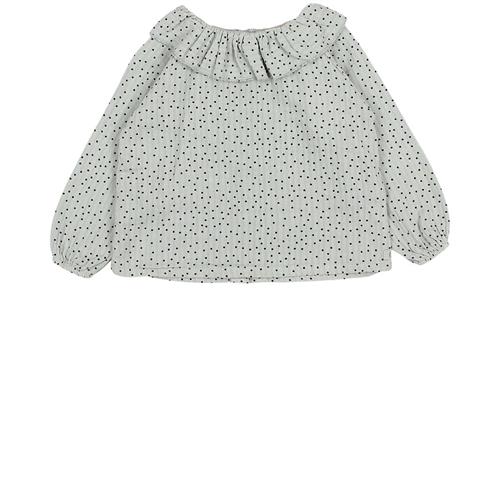 búho Prikket Bluse Eucalyptus 12 Months  Grå  12 måneder  Piger