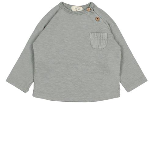 búho T-shirt Med Lomme Eucalyptus 9 Months  Grå  9 måneder  Drenge, Piger