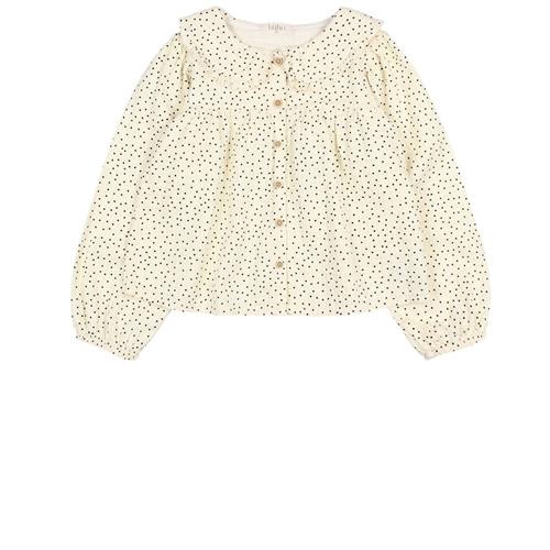búho Prikket Bluse Ecru 10 Y  Creme  10 år  Piger