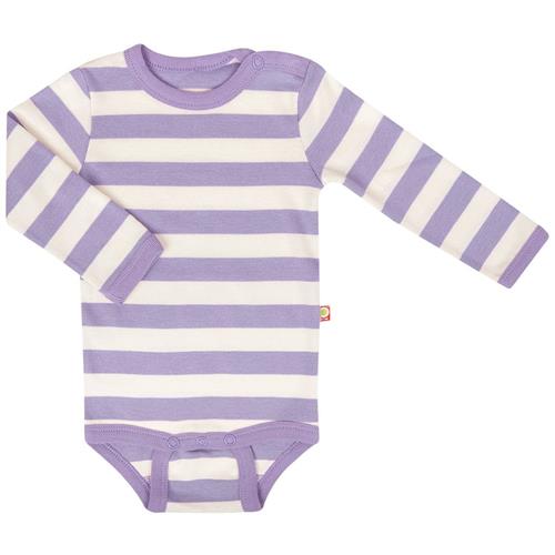 Katvig Stribet Babybody Lilla 86 cm  Lilla  86 cm  Drenge, Piger