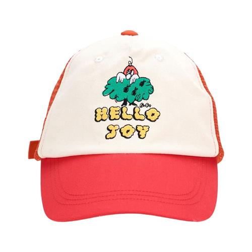 Bobo Choses Hello Joy Mesh Hætte Red 52 cm  Rød  52 cm  Drenge