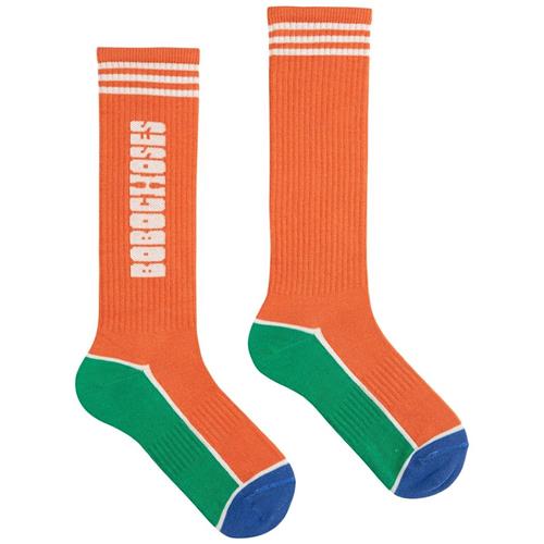 Bobo Choses Bobo Choses Color Block Lange Sokker Orange 35-37 EU  Orange.  35-37 EU  Drenge