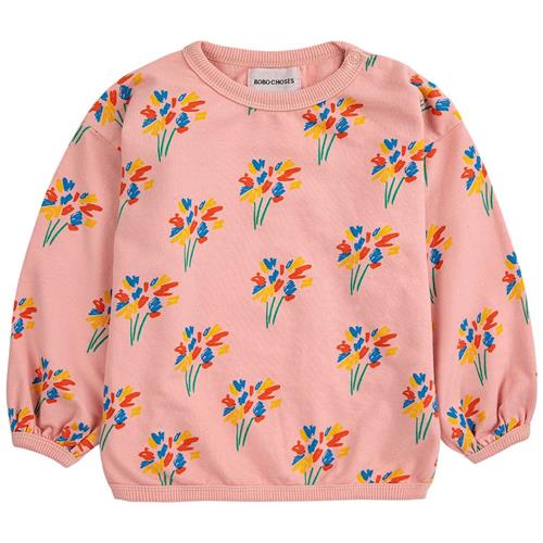 Bobo Choses Fireworks Mønstret Baby Sweatshirt Lyserød 9 Months  Lyserød  9 måneder  Piger