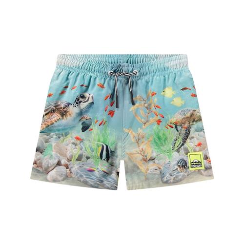 Molo Niko Boardshorts Happy Ocean 86/92 cm  Blå  86/92 cm  Drenge, Piger