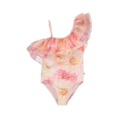 Molo Nilla Swimsuit i Dahila Pink 98 cm  Lyserød  98 cm  Piger