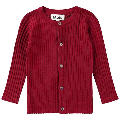 Molo Georgette Cardigan Velvety 56 cm  Rød  56 cm  Drenge, Piger