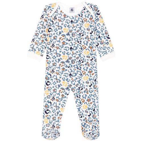 Petit Bateau Leopardmønstret Sparkedragt Cremefarvet 12 Months  Creme  12 måneder  Drenge, Piger