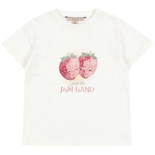 Konges Sløjd Era T-shirt Off White Jam 9 months  Hvid  9 måneder  Piger