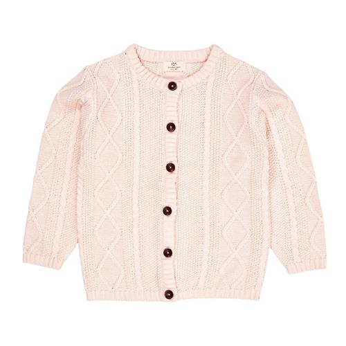 Copenhagen Colors Knitted Cardigan  Soft Pink 56 cm  Lyserød  56 cm  Piger