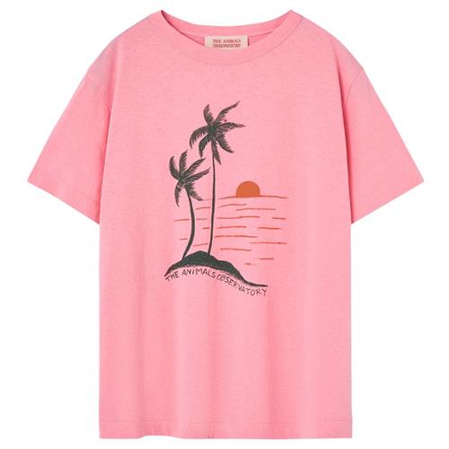 The Animals Observatory Big Rooster Kid T-shirt Pink 2 Y  Lyserød  2 år  Piger