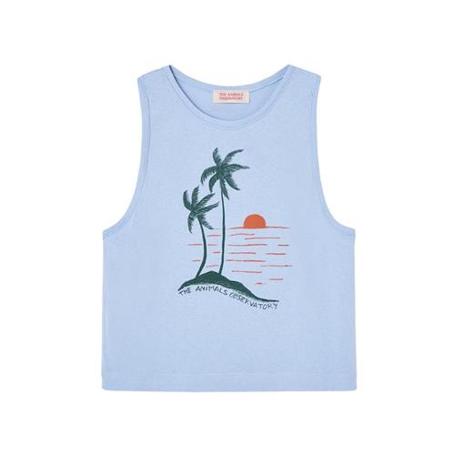 The Animals Observatory Frog Kid Tank Top Soft Blue 6 Y  Blå  6 år  Drenge, Piger