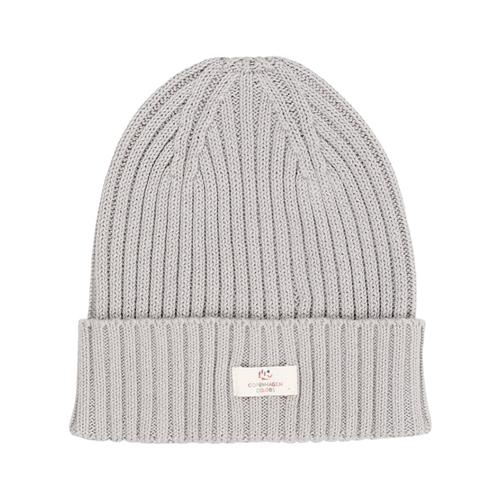 Copenhagen Colors Cotton Knitted Classic Beanie  Dusty Blue Dusty Blue 44/46 cm  Grå  44/46 cm  Drenge, Piger