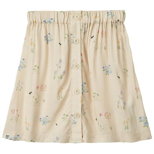 Liewood Rosita Mønstret Nederdel Flora/Sandy 104cm  Beige  104 cm  Piger