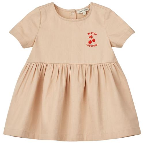 Liewood Livia Baby-kjole Apple Blossom 74 cm  Beige  74 cm  Piger