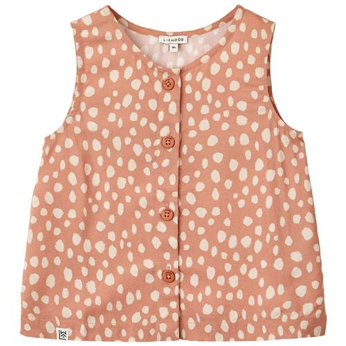 Liewood Rosanna Mønstret Top Leo Spots/Tuscany Rose 98 cm  Lyserød  98 cm  Piger