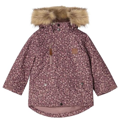 Kuling Val Thorens Blomstret Parka Lilac Flower 98 cm  Lilla  98 cm  Drenge, Piger