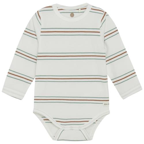 EnFant Stribet Baby Body Jadeite 56 cm  Creme  56 cm  Drenge