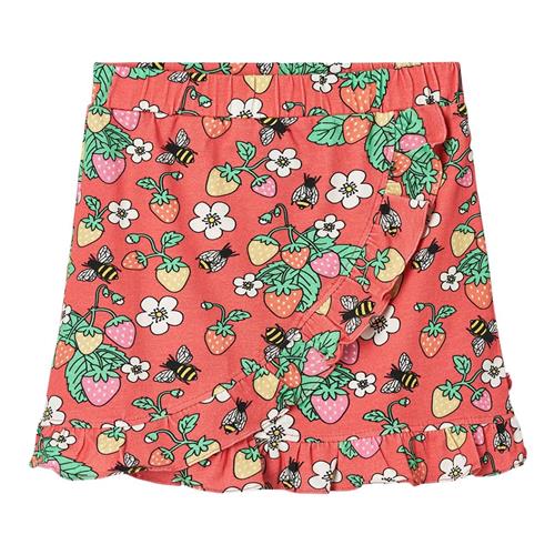 Småfolk Strawberries Nederdel Pink Punch 3-4 Y  Rød  3-4 år  Piger