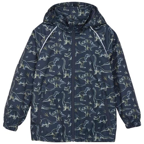 Minymo Mønstret Softshell Jakke Blue Nights 122 cm Softshell Blå  122 cm  Drenge, Piger