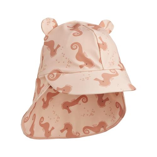Liewood Senia Solhat Med Ører Seahorse Apple Blossom 9-12 months  Creme  9-12 måneder  Drenge, Piger
