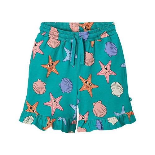Småfolk Starfish Shorts Teal 4-5 Y  Grøn  4-5 år  Drenge, Piger