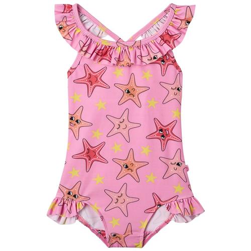 Småfolk Starfish UV50 Badedragt Bubblegum 2-3 Y  Lyserød  2-3 år  Piger