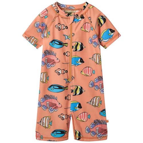 Småfolk Fish UV-dragt Papaya 1-2 Y  Orange.  1-2 år  Piger