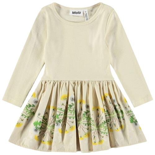 Molo Candi Long-Sleeved Dress Baby Dandelion 98 cm  Beige  98 cm  Piger