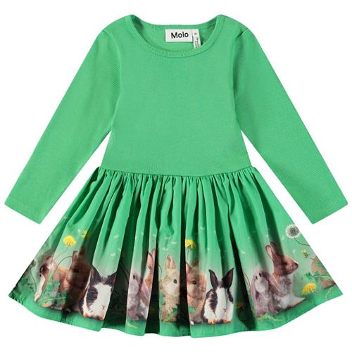 Molo Candi Long-Sleeved Dress Bonnie Patch 68 cm  Grøn  68 cm  Piger