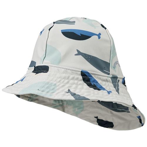 Liewood Josefine Solhat Whales/Cloud Blue 6-9 Months  Blå  6-9 måneder  Drenge, Piger