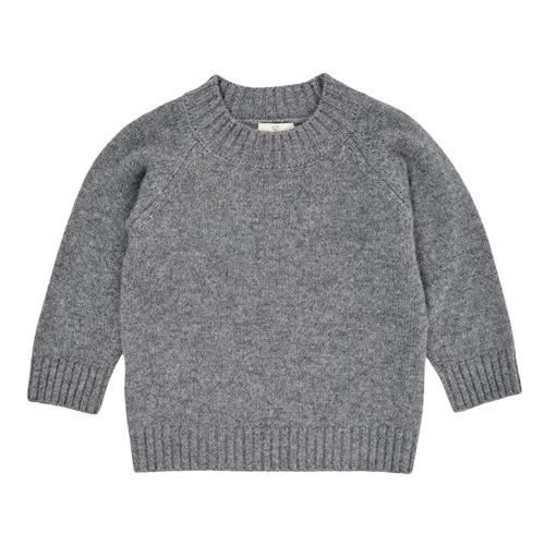 Copenhagen Colors Cashmere klassisk rullekrave pullover Grey Mel 98 cm  Grå  98 cm  Drenge, Piger