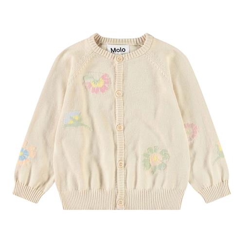 Molo Brody Cardigan Pastel Flora 74 cm  Beige  74 cm  Drenge, Piger