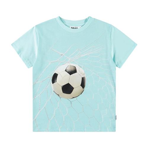 Molo Rame Short Sleeve T-Shirt Goal Time Blue 110 cm  Blå  110 cm  Drenge