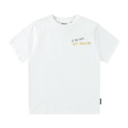 Molo Rodney Short Sleeve T-Shirt If You Slip... 110 cm  Hvid  110 cm  Drenge