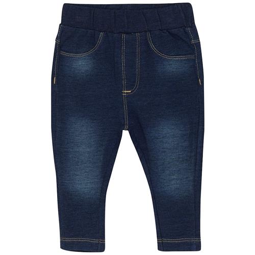 Minymo Sweat Denim Leggings Parisian Night 56 cm  Blå  56 cm  Piger