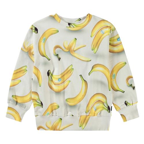 Molo Mattis Sweatshirt Bananas 110 cm  Beige  110 cm  Drenge