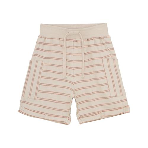 EnFant GOTS Stribede Shorts French Oak 104cm  Beige  104 cm  Drenge