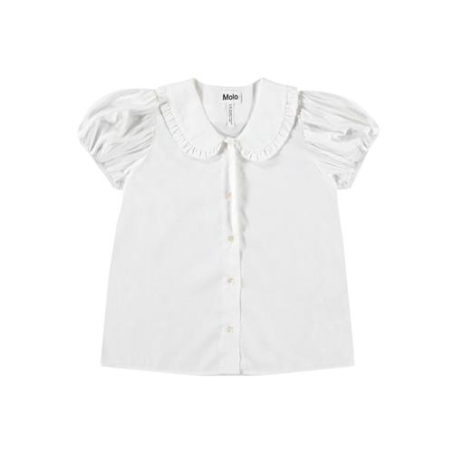Molo Rosabella Short Sleeve Shirt Crisp White 158/164 cm  Hvid  158/164 cm  Piger