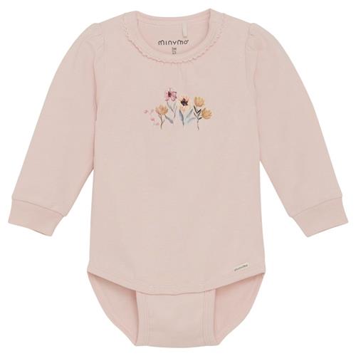 Minymo GOTS Baby Body Peach Whip 62 cm  Lyserød  62 cm  Drenge, Piger