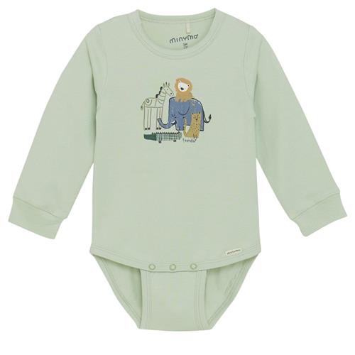 Minymo GOTS Baby Body Sea Foam 56 cm  Grøn  56 cm  Drenge, Piger