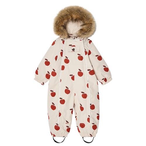 Kuling Val D'Isere Vinter-overtræksdragt Foggy White Big Apple 80 cm  Creme  80 cm  Drenge, Piger