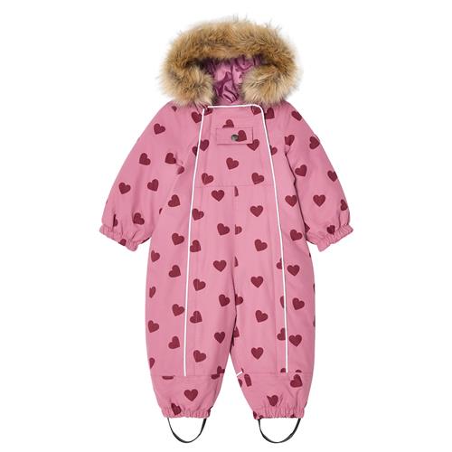 Kuling Val D'Isere Vinter-overtræksdragt Mauve Hearts 92 cm  Lilla  92 cm  Drenge, Piger