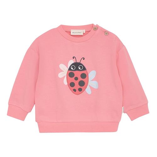 Minymo Sweatshirt Strawberry Pink 62 cm  Lyserød  62 cm  Piger