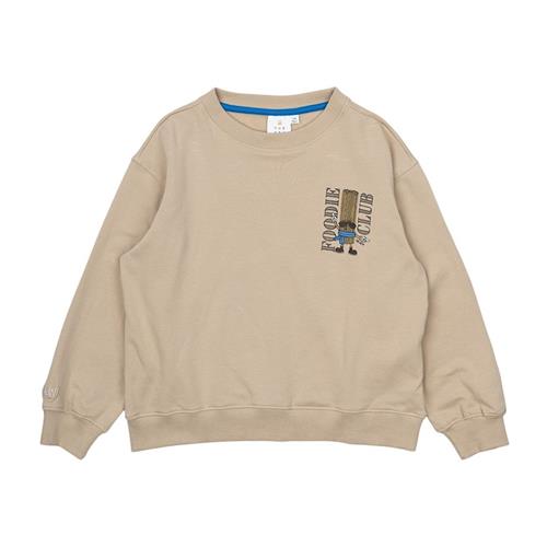 The New GOTS Noor Sweatshirt Feather Gray Feather Gray 7-8 Y  Grå  7-8 år  Drenge