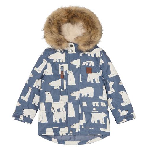 Kuling Val Thorens Parkaer Polar Bear  86 cm  Blå  86 cm  Drenge, Piger