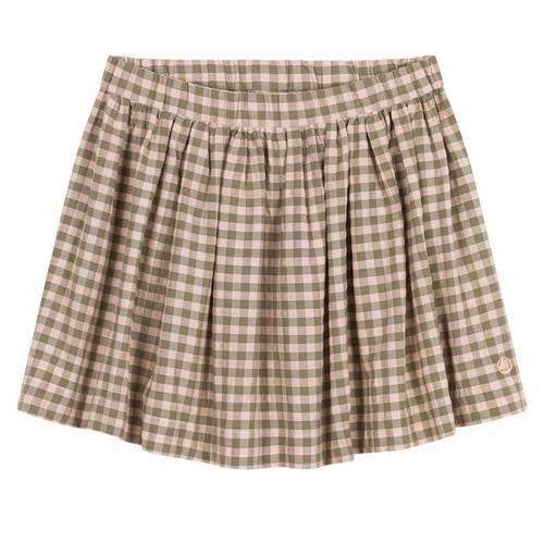 Petit Bateau Gingham Nederdel Lyserød 4 Y  Grøn  4 år  Piger
