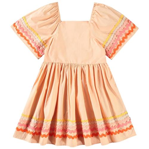 Molo Clotilde Short-Sleeved Dress Pale Melon 92/98 cm  Orange.  92/98 cm  Piger