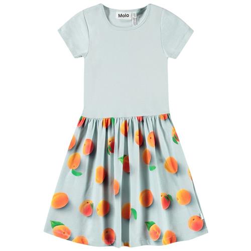 Molo Cissa Short-Sleeved Dress Fresh Apricots 134/140 cm  Blå  134/140 cm  Piger